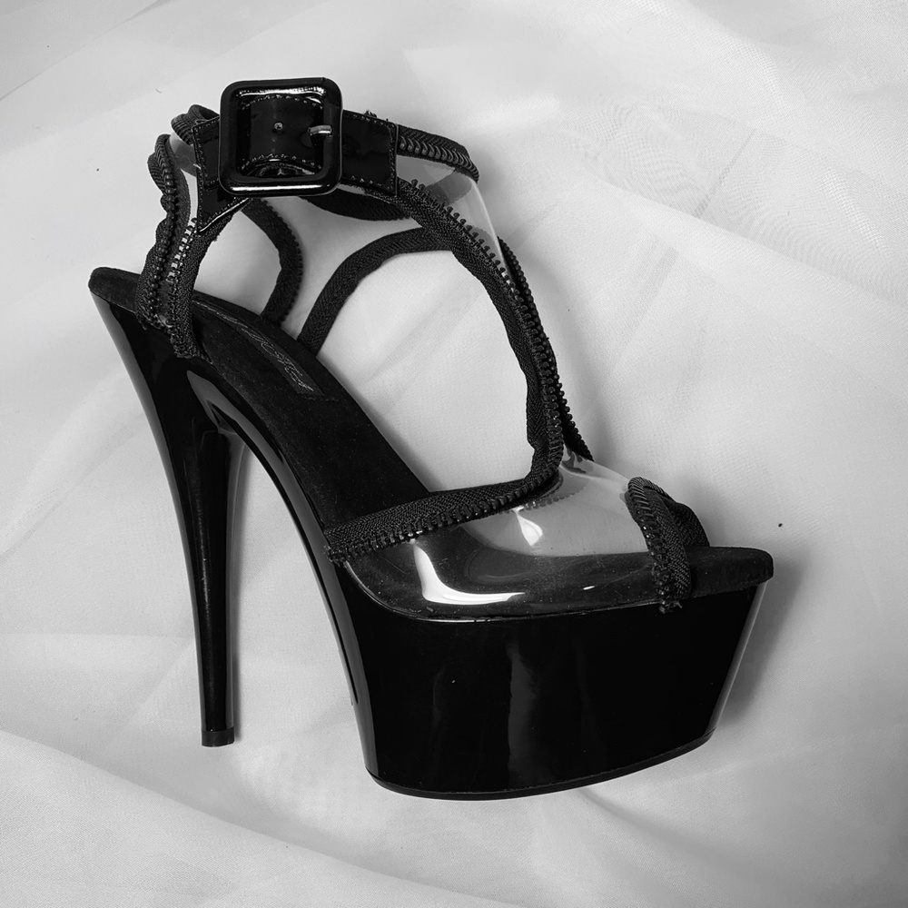 Peek a Boo Clear Stilettos